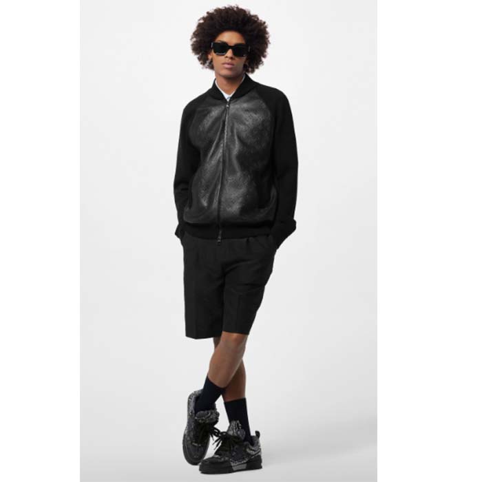 Louis Vuitton Unisex LV Skate Sneaker Black Swarovski Crystals Monogram Denim Double Laces Rubber