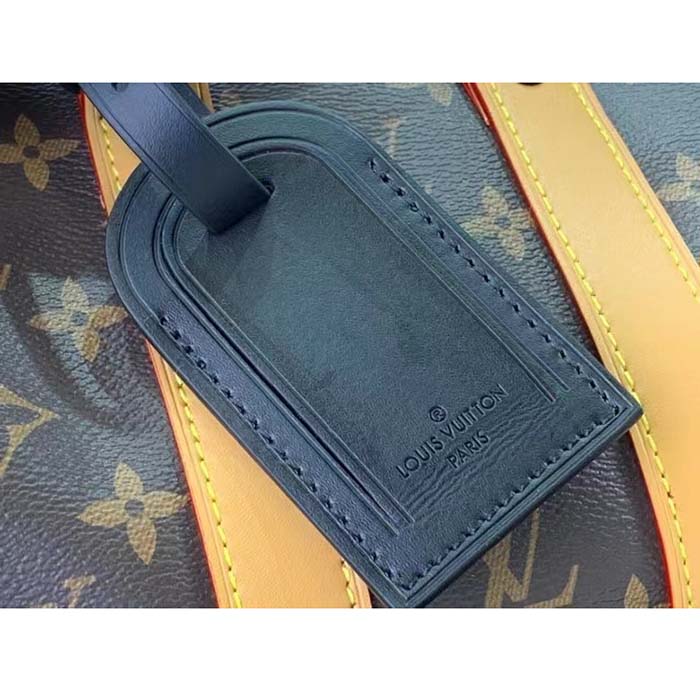 Louis Vuitton LV Unisex Keepall Bandoulière 25 Radiant Sun Monogram Macassar Coated Canvas