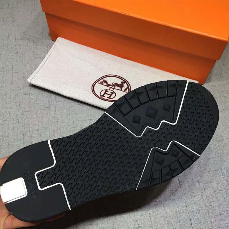 Hermes Men Shoes Stadium Sneaker-Black