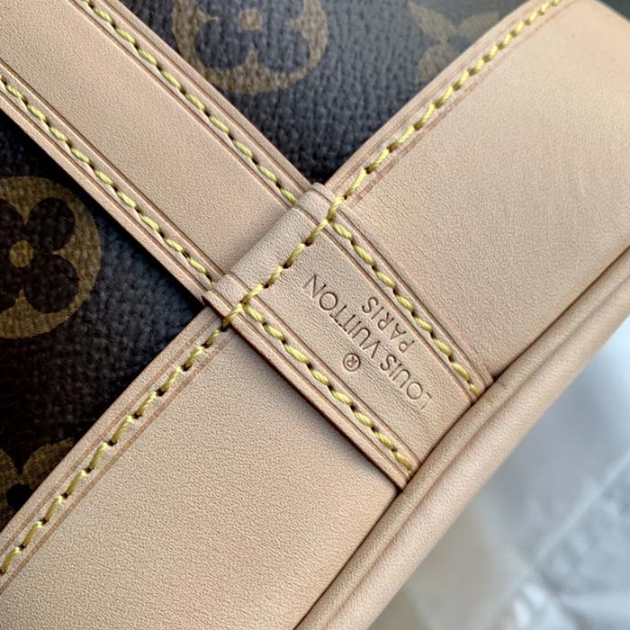 Louis Vuitton LV Women Noé Bucket Bag Brown Monogram Coated Canvas Cowhide Leather