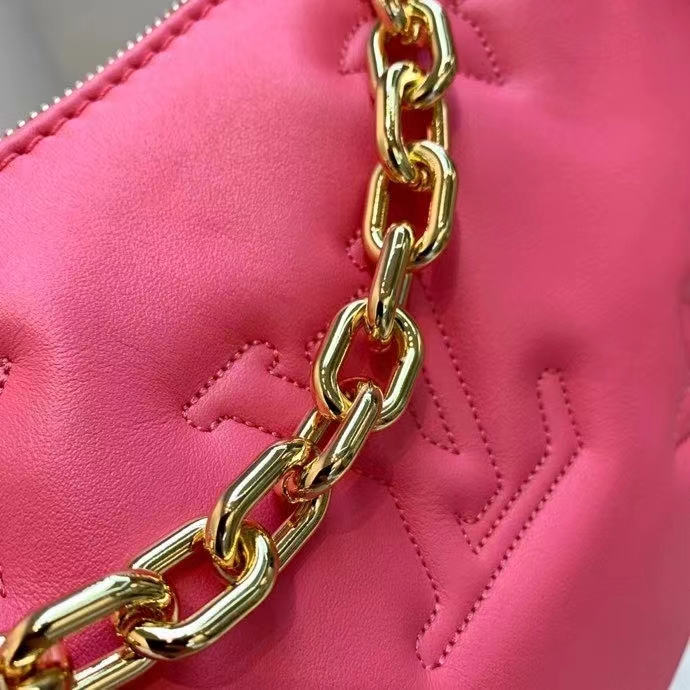 Louis Vuitton LV Women Over The Moon Pink Quilted Embroidered Smooth Calf Leather