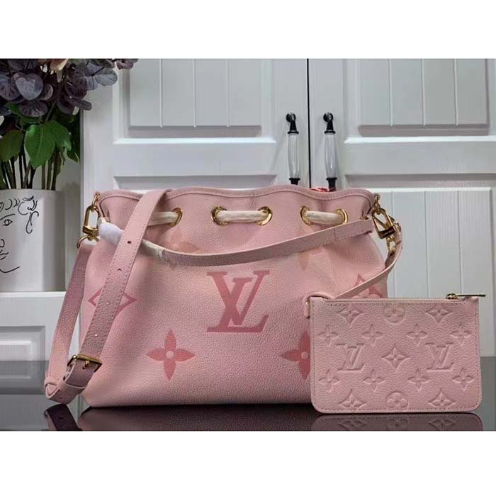 Louis Vuitton LV Women Summer Bundle Dégradé Rose Pink Embossed Supple Cowhide Leather