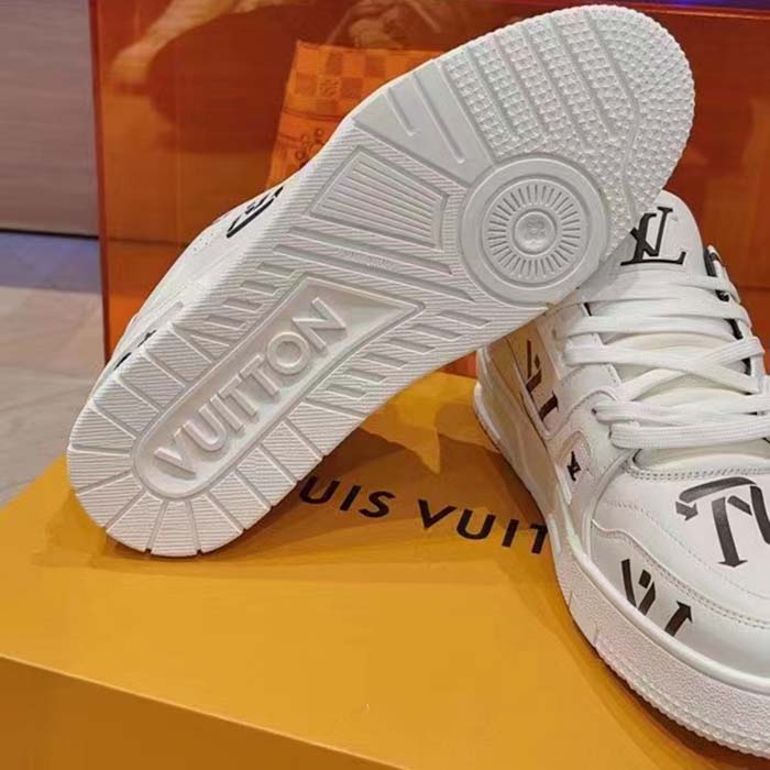 Louis Vuitton Unisex LV Trainer Sneaker Black Mix Sustainable Materials Recycled Polyester