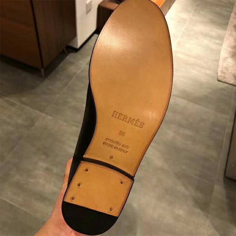 Hermes Women Shoes Jumping Boot in Calfskin-Black