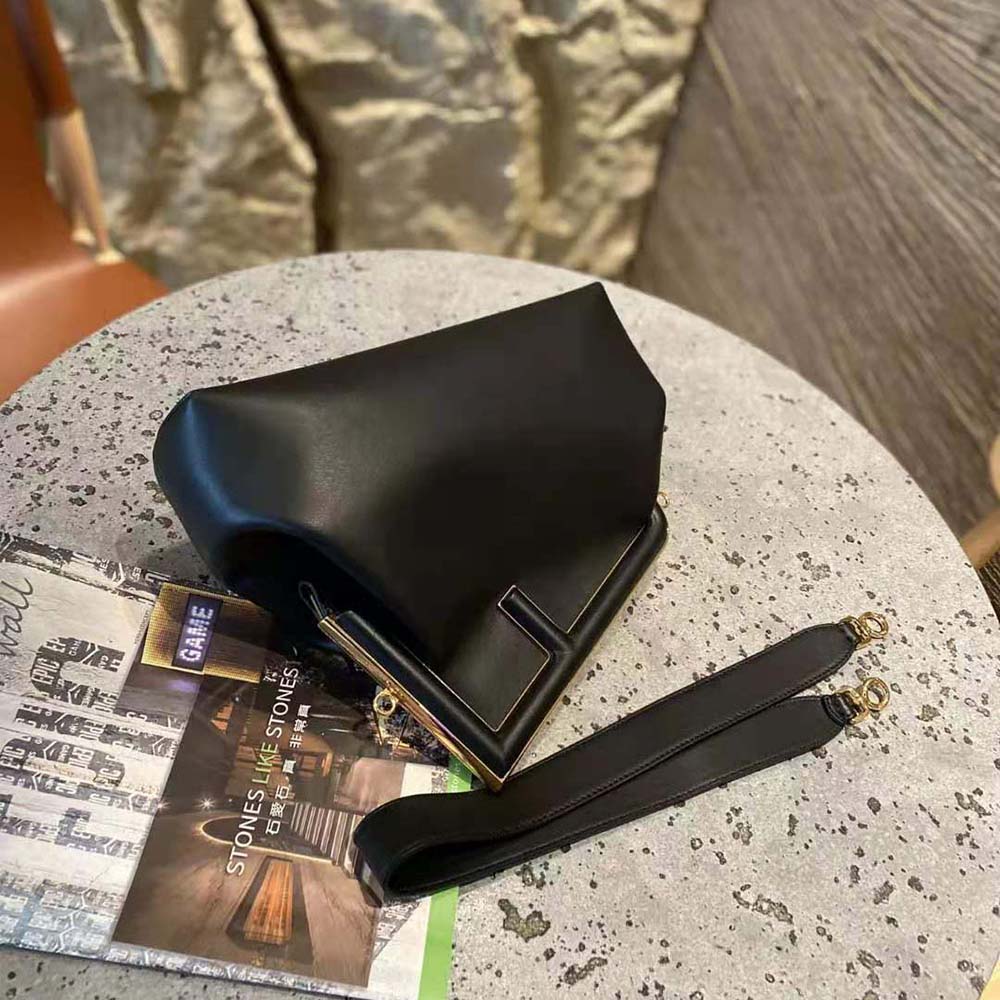 Fendi Women First Medium Nappa Leather Bag-Black