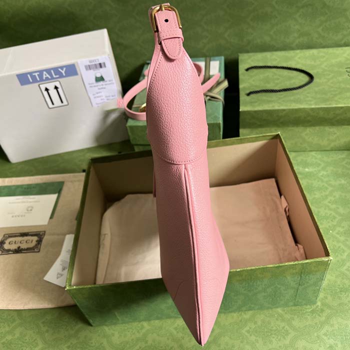 Gucci Women GG Aphrodite Medium Shoulder Bag Light Pink Soft Leather