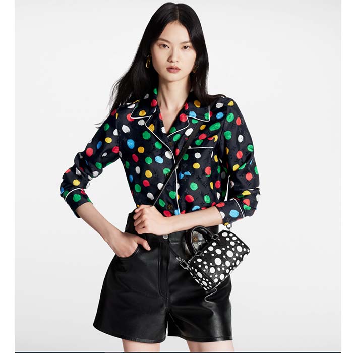 Louis Vuitton Women LVxYK Nano Speedy Black White Embossed Grained Monogram Empreinte Cowhide