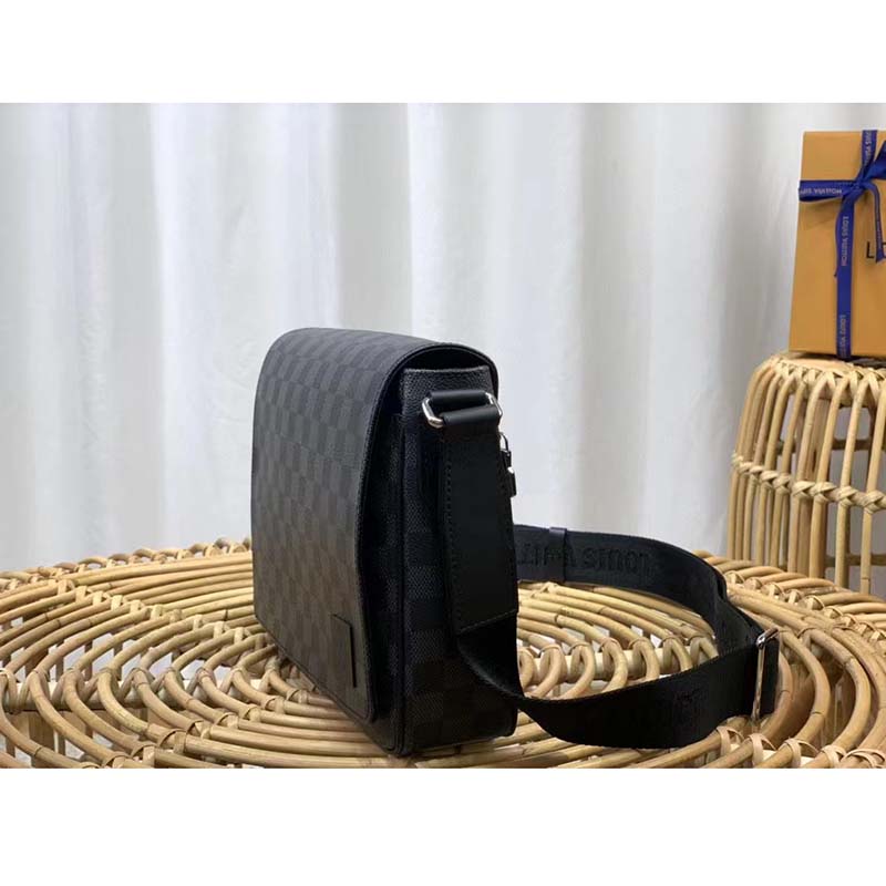 Louis Vuitton LV Men District PM Bag Damier Graphite Coated Canvas