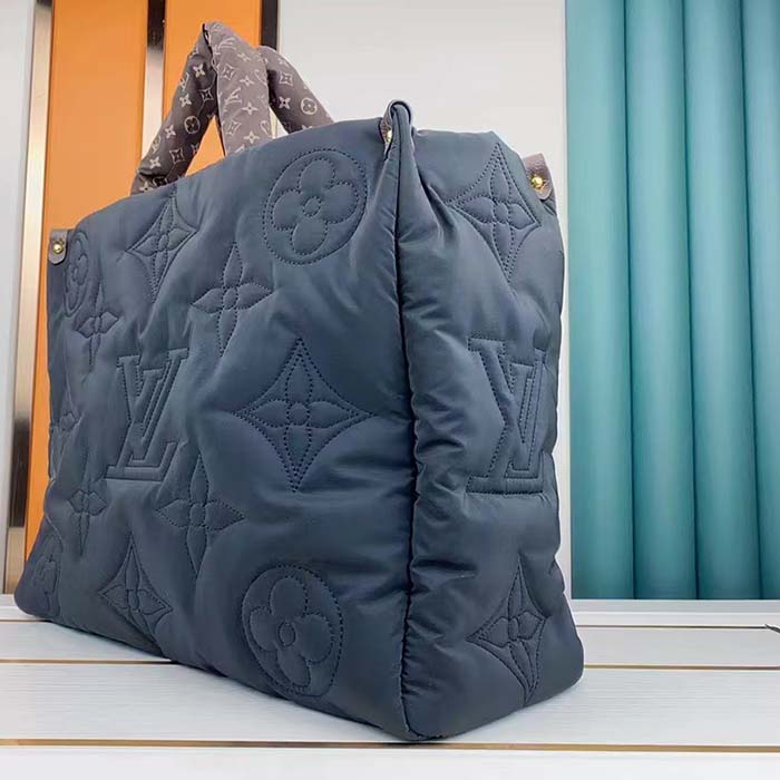 Louis Vuitton LV Unisex OnTheGo MM Tote Black Recycled Nylon Econyl