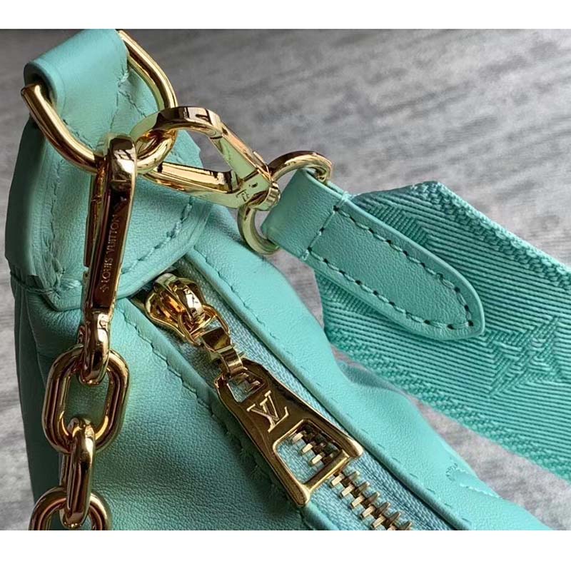 Louis Vuitton LV Women Over The Moon Vert D’Eau Green Quilted Embroidered Calf