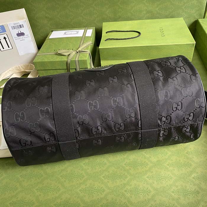 Gucci Unisex GG Off The Grid Duffle Bag Black GG Nylon