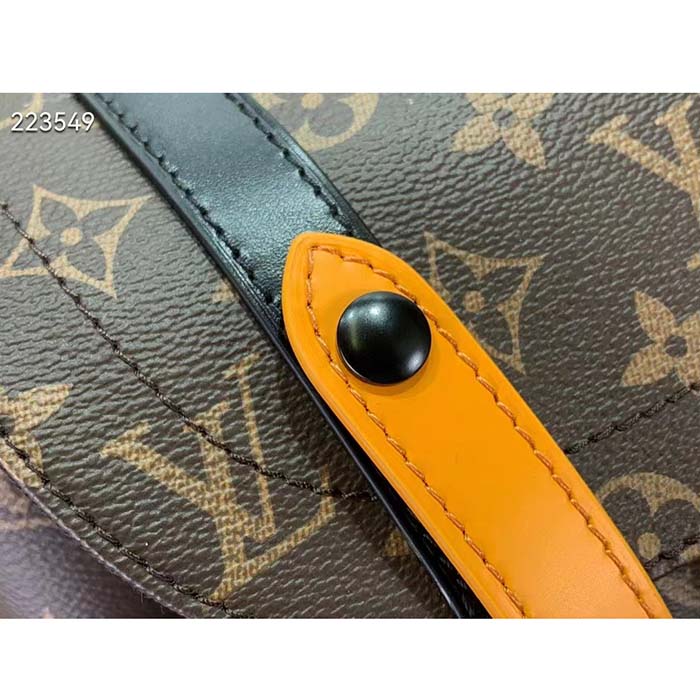 Louis Vuitton LV Unisex Christopher MM Backpack Radiant Sun Monogram Macassar Coated Canvas