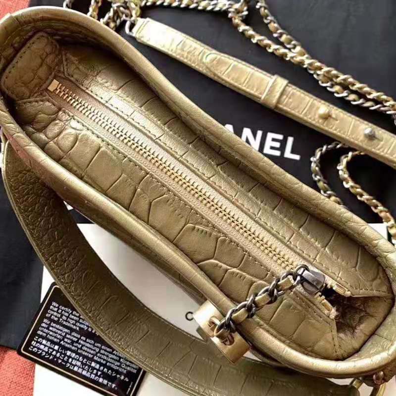 Chanel Women Chanel’s Gabrielle Large Hobo Bag-Gold