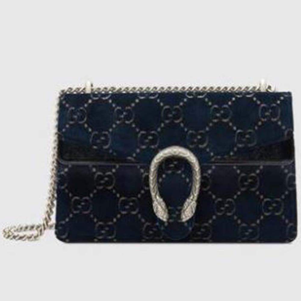 Gucci GG Women Dionysus GG Velvet Small Shoulder Bag