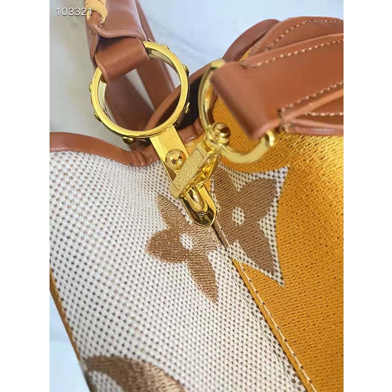 Louis Vuitton LV Women Capucines BB Handbag Yellow Calfskin Canvas