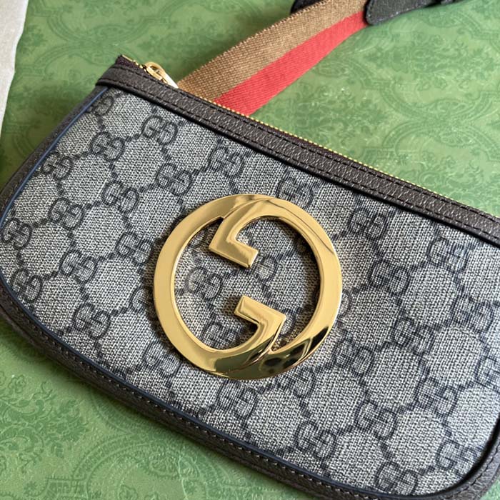 Gucci Unisex Blondie Mini Belt Bag Beige Ebony GG Supreme Canvas