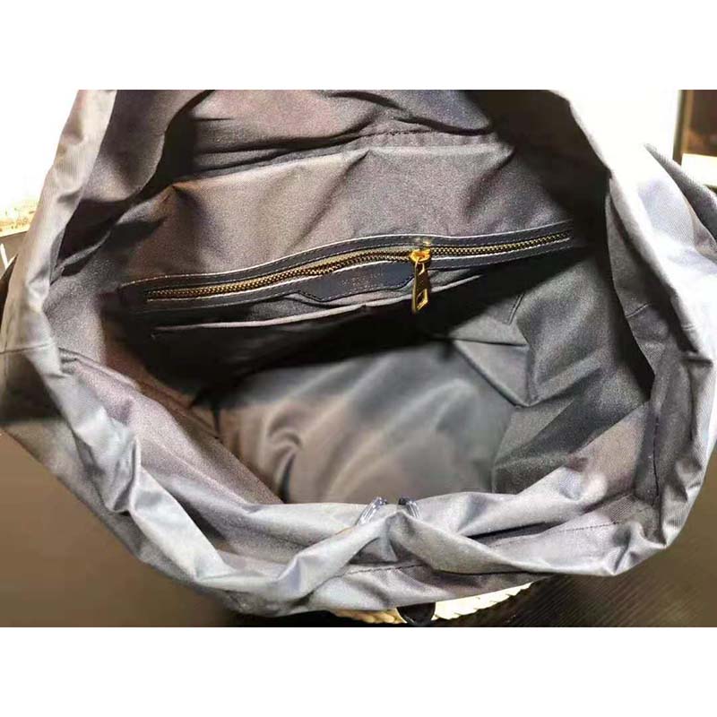 Louis Vuitton LV Men Chalk Backpack in Monogram Denim-Blue