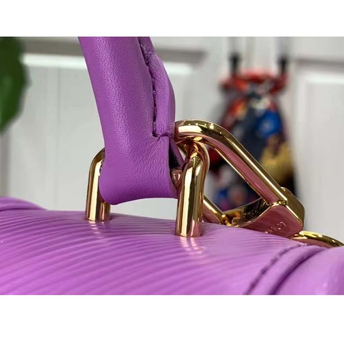 Louis Vuitton LV Women Hide Seek Lilas Provence Lilac Epi Grained Smooth Cowhide Leather