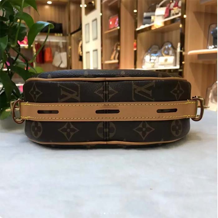 Louis Vuitton LV Women Boite Chapeau Souple MM in Monogram Coated Canvas-Brown