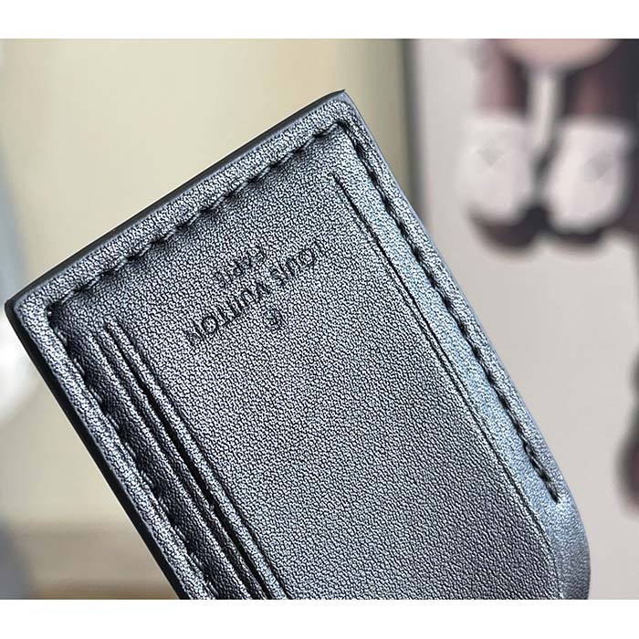 Louis Vuitton LV Unisex LV x YK Bandoulière Keepall 25 Black Silver Monogram Eclipse Coated Canvas