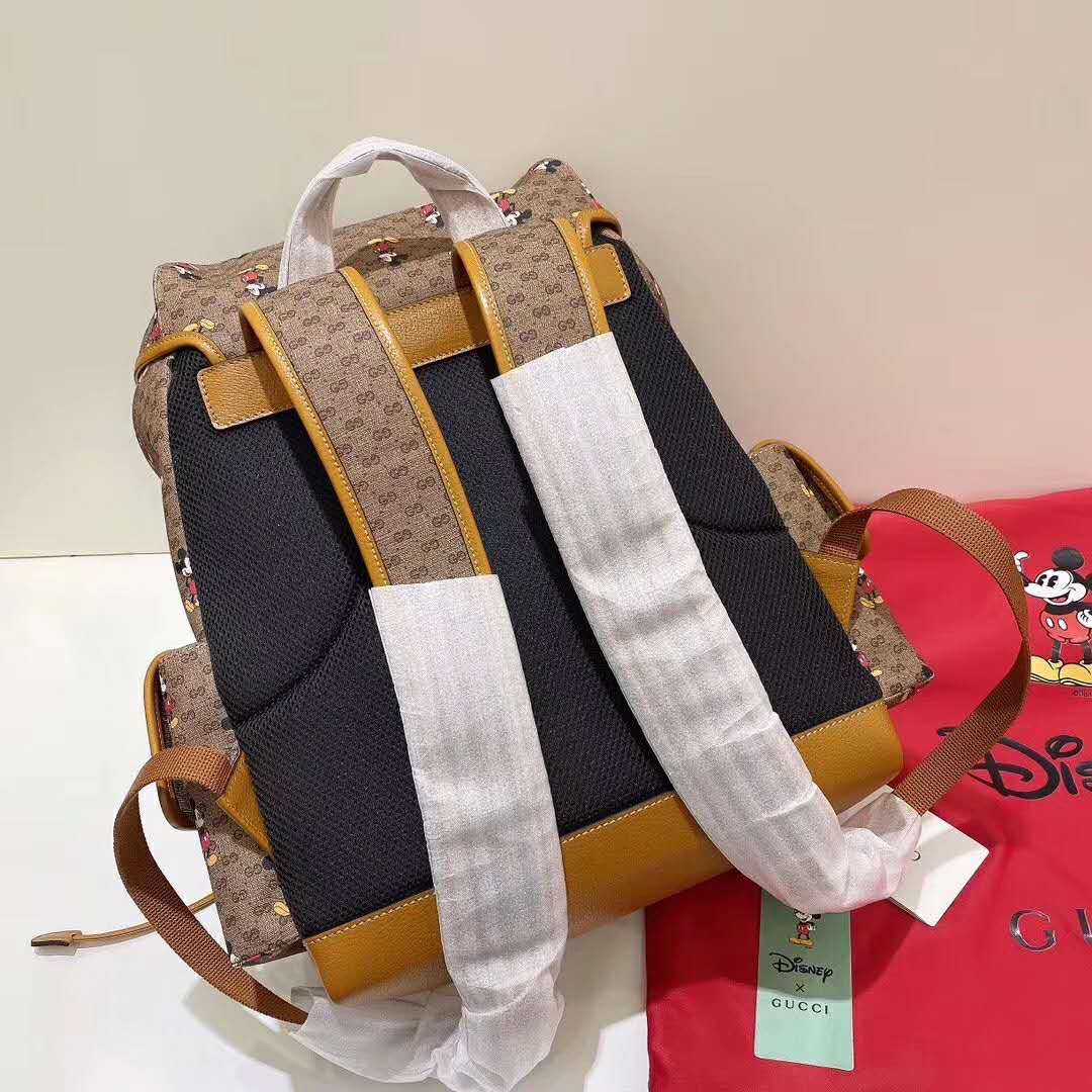 Gucci GG Unisex Disney x Gucci Medium Backpack Beige/Ebony