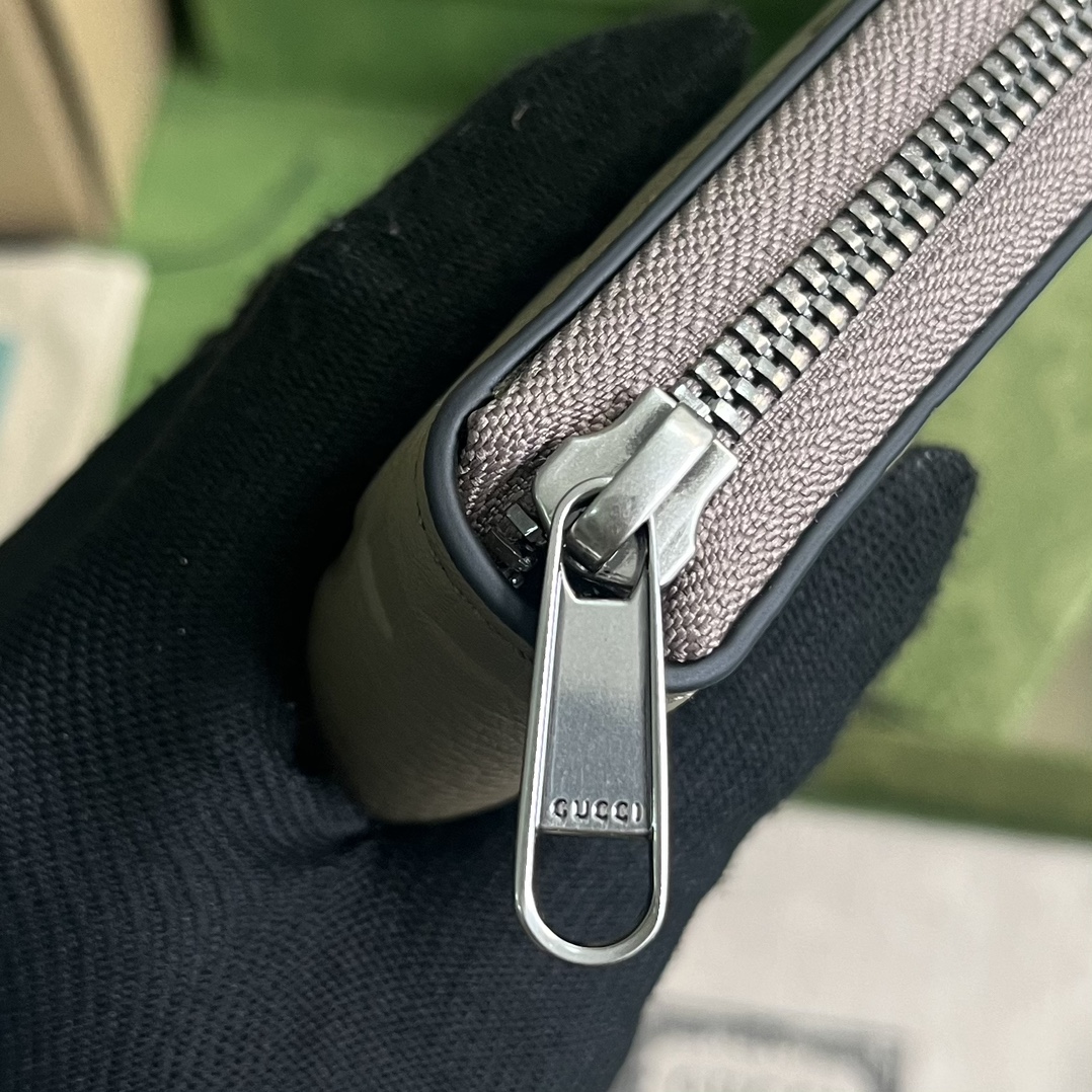 Gucci Unisex Ophidia Jumbo GG Continental Wallet Taupe Leather Double G