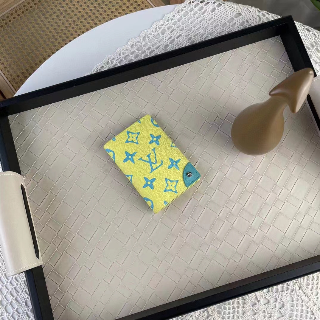 Louis Vuitton Unisex LV x YK Pocket Organizer Monogram Eclipse Reverse Coated Canvas Pumpkin