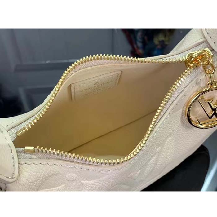 Louis Vuitton LV Women Mini Moon Cream Monogram Empreinte Embossed Supple Grained Cowhide Leather