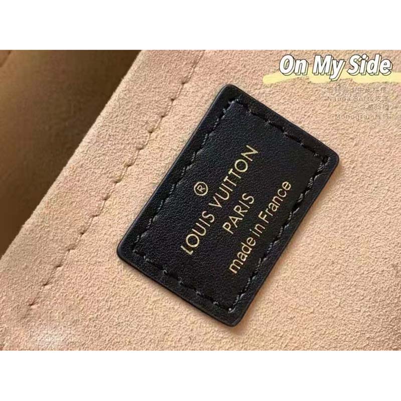 Louis Vuitton LV Women On My Side MM Green Twist Calfskin Monogram Canvas