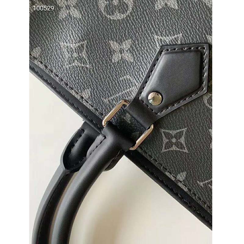 Louis Vuitton LV Unisex Grand Sac Monogram Eclipse Coated Canvas