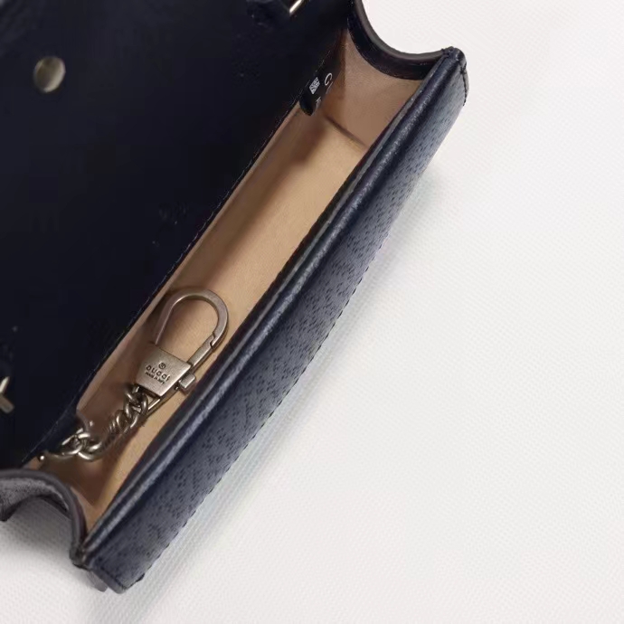 Gucci Unisex Dionysus GG Super Mini Bag Beige Blue GG Supreme Canvas