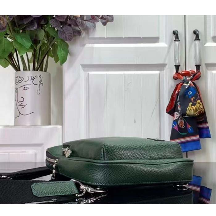 Louis Vuitton LV Unisex Avenue Slingbag NM Vert Laurier Green Taiga Cowhide Leather