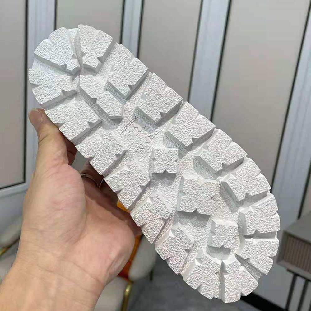 Prada Women Padded Nappa Leather Sandals-White