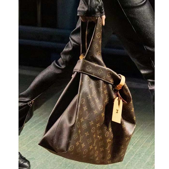 Louis Vuitton LV Unisex Atlantis GM Monogram Reverse Coated Canvas Cowhide Leather