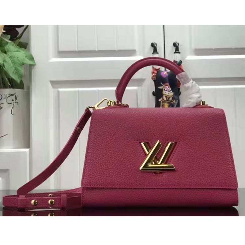 Louis Vuitton LV Women Twist One Handle BB Handbag Dragon Fruit Pink Taurillon