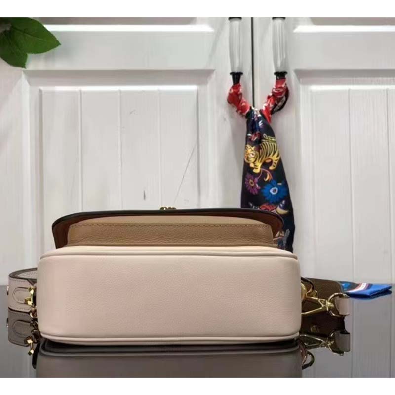 Louis Vuitton LV Women Lockme Tender Quartz White Grained Calf Leather