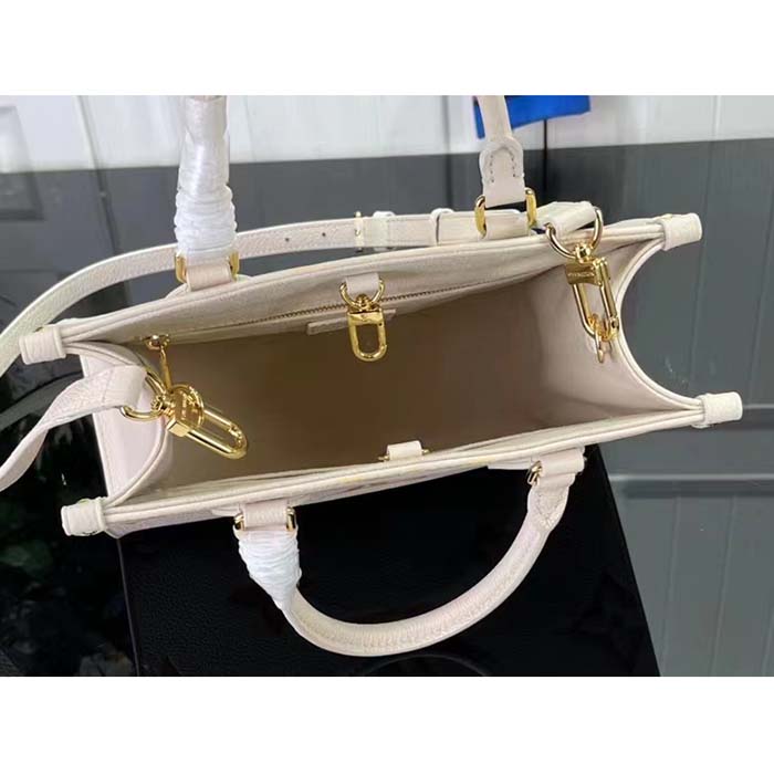 Louis Vuitton LV Women OnTheGo PM​ Neutral Gradient Monogram Empreinte Embossed Cowhide Leather