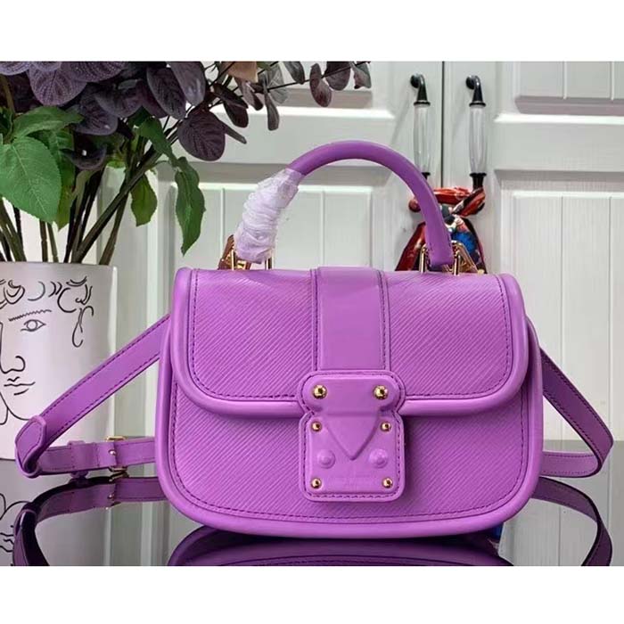 Louis Vuitton LV Women Hide Seek Lilas Provence Lilac Epi Grained Smooth Cowhide Leather