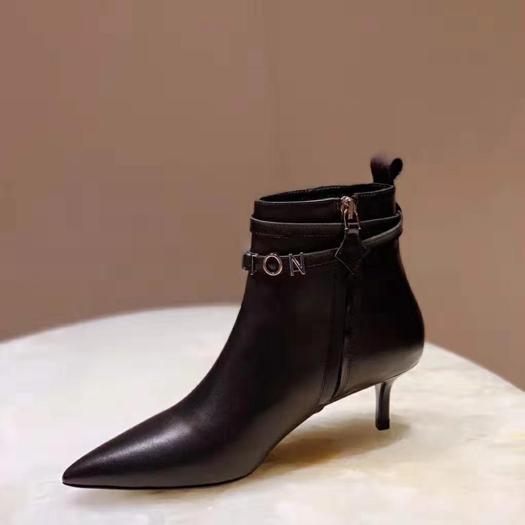 Louis Vuitton LV Women Call Back Ankle Boot in Smooth Calf Leather 5.5 cm Heel-Black