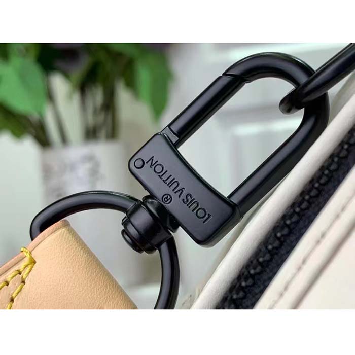 Louis Vuitton LV Unisex Future Trunk White Calf Leather Double Zip Closure