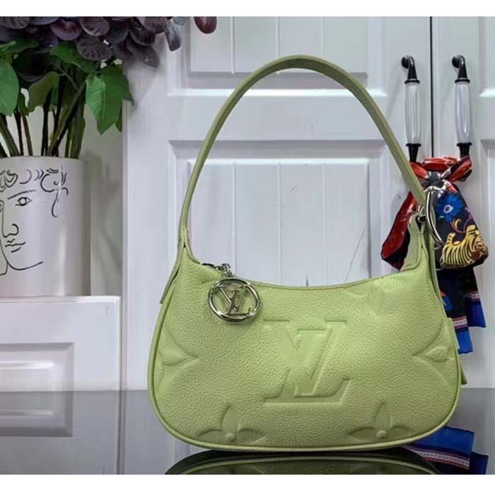 Louis Vuitton LV Women Mini Moon Green Monogram Empreinte Embossed Supple Grained Cowhide Leather