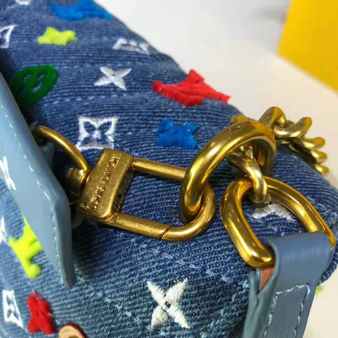 Louis Vuitton LV Women New Wave Chain Bag MM-Blue