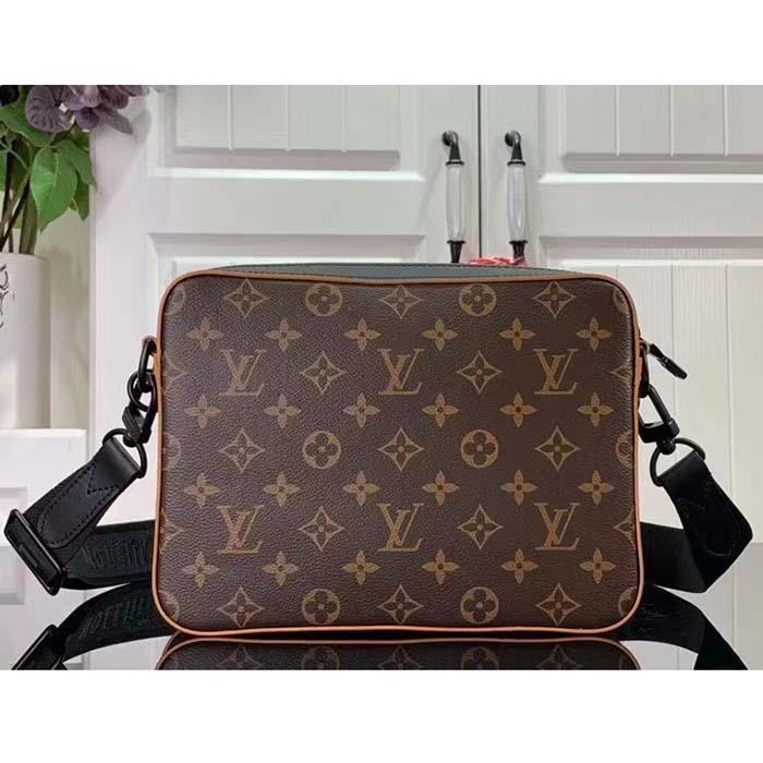 Louis Vuitton LV Unisex Trio Messenger Radiant Sun Monogram Macassar Coated Canvas