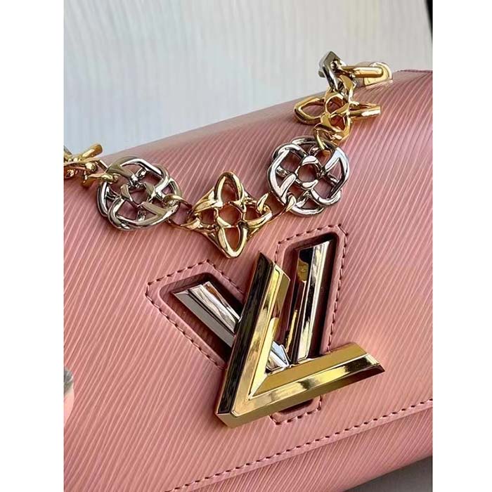Louis Vuitton LV Women Twist PM Pink Epi Grained Leather Cowhide Lock