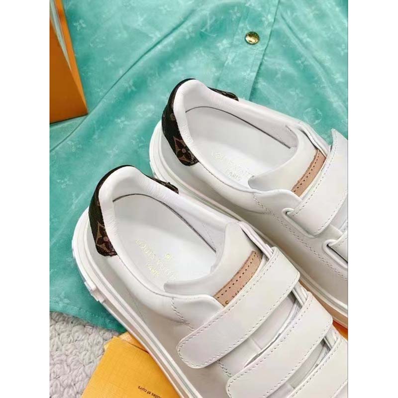 Louis Vuitton LV Unisex Time Out Sneaker Light Blue Smooth Calf Leather