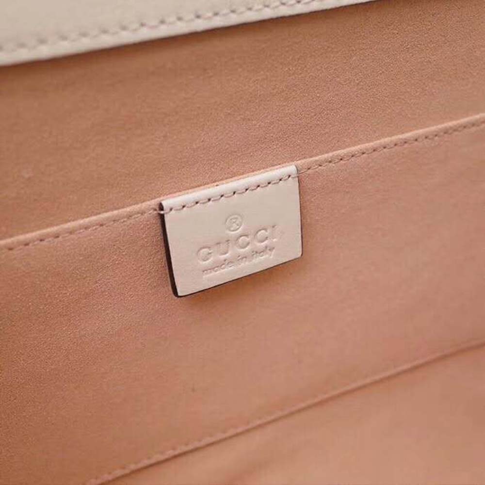 Gucci GG Women Rajah Medium Shoulder Bag-White