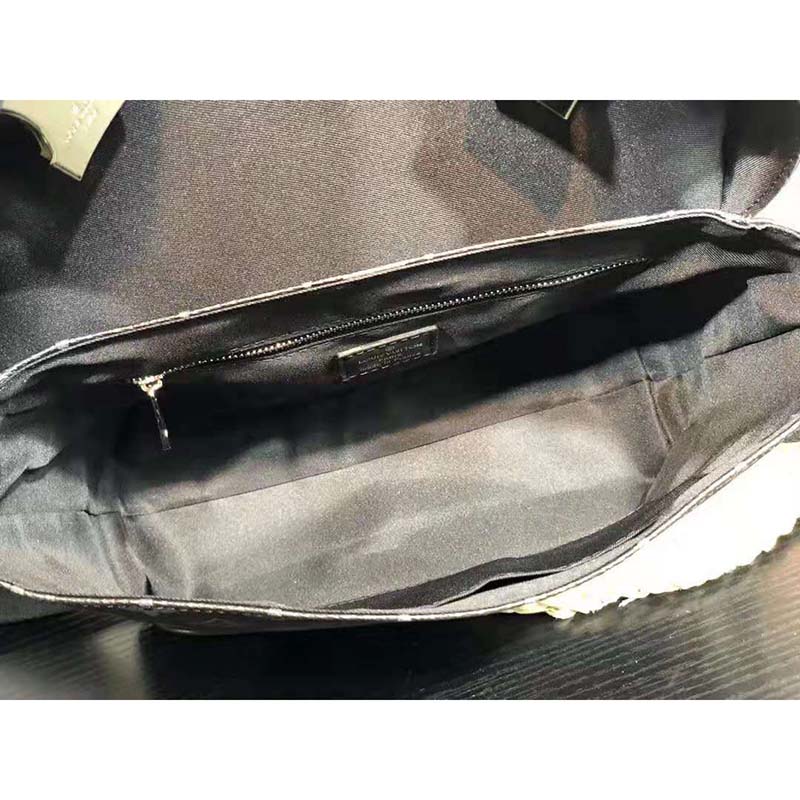 Louis Vuitton LV Men Messenger PM Voyager in Monogram Eclipse Canvas-Grey