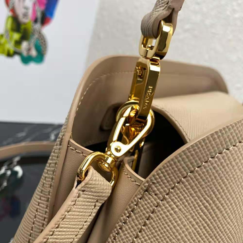Prada Women Medium Saffiano Leather Prada Matinee Bag-Sandy