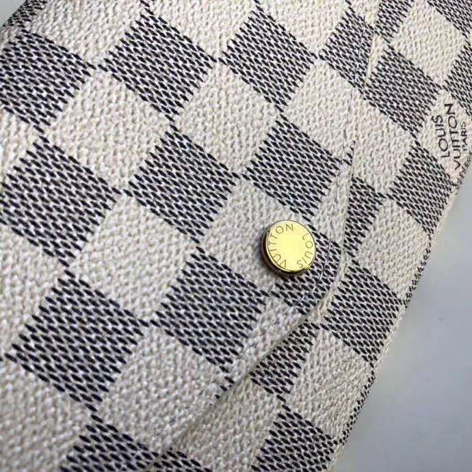 Louis Vuitton LV Women Sarah Wallet Damier Azur Coated Canvas