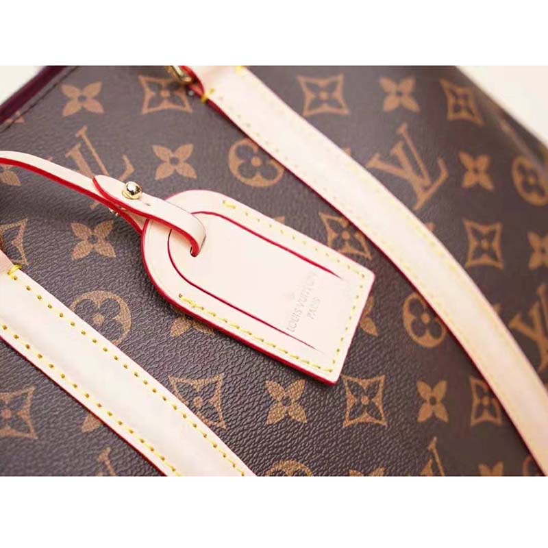 Louis Vuitton LV Women Soufflot MM in Monogram Canvas-Brown